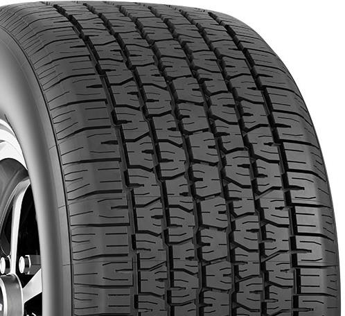 Larger tread view of tire
