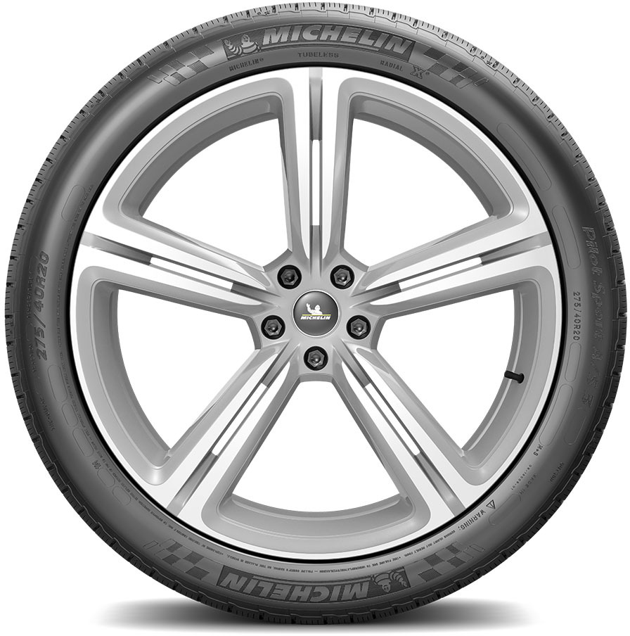 Larger sidewall view of tire