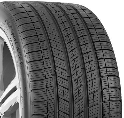 Larger tread view of tire