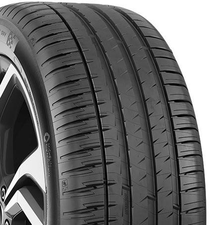 Larger tread view of tire