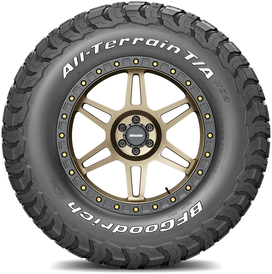 Larger sidewall view of tire