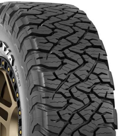 Larger tread view of tire