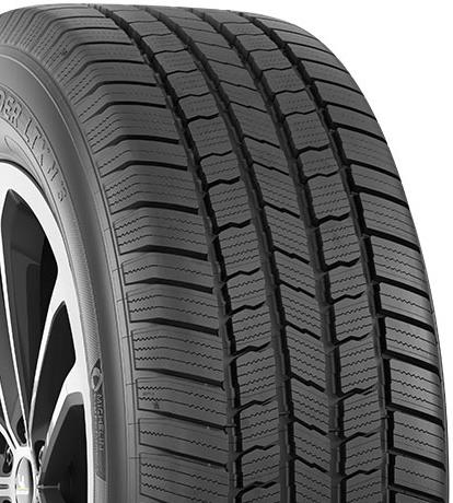 Larger tread view of tire