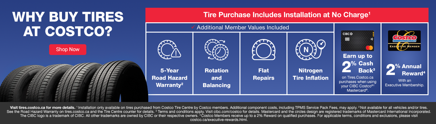 Why Buy tires at Costco? Shop Now.