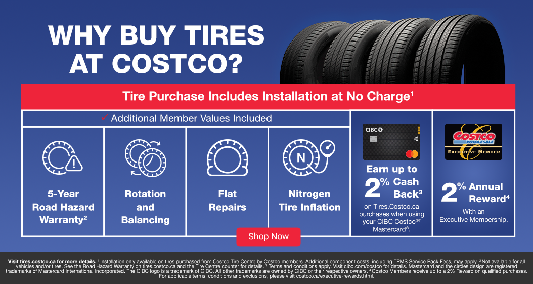 Why Buy tires at Costco? Shop Now.