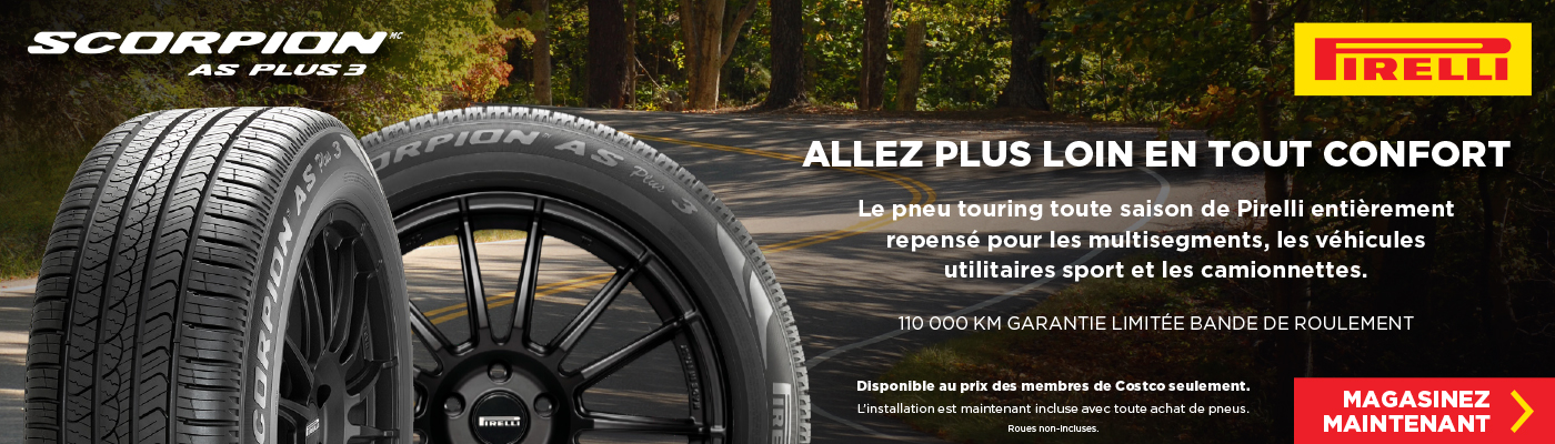 Pirelli Scorpion AS Plus 3 pneus. Magasinez Maintenant.