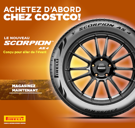 Achetez d’abord chez Costco! Le nouveau Scorpio AS 4.