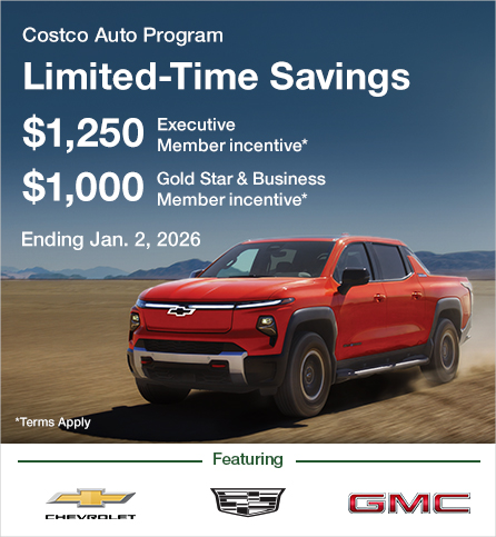 Costco Auto Program - Ending January 2, 2026.