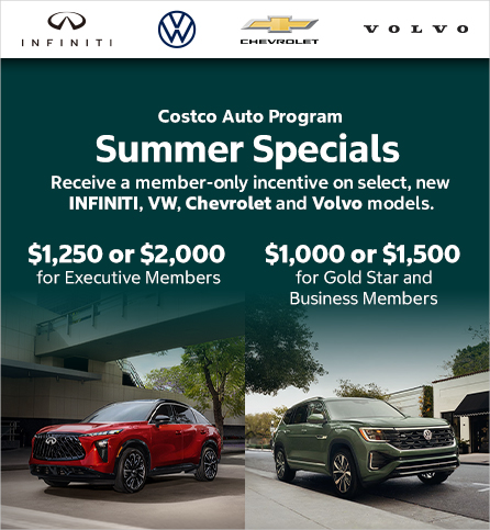 Costco Auto Program, Summer Specials.
