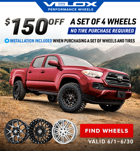 $150 off a set of 4 wheels