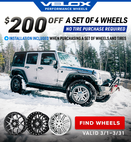 $200 off a set of 4 wheels