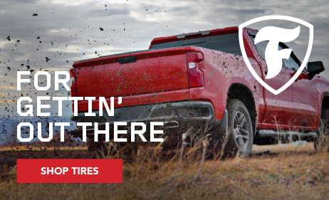 For gettin' out there. Firestone. Shop tires.