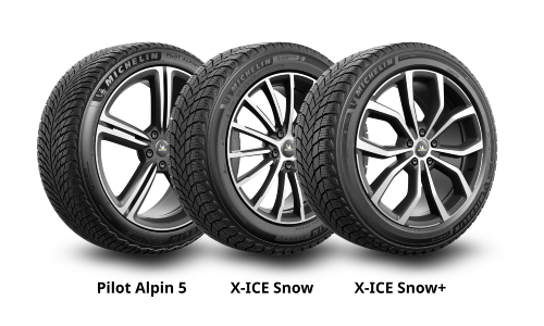 Michelin Pilot Alpin 5, X-Ice Snow and X-Ice Snow+ tires